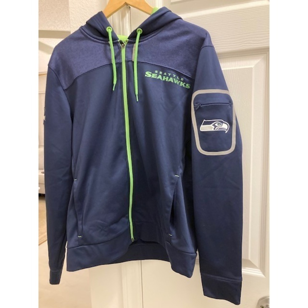 Seattle Seahawks NFL Jacket Blue Hoodie ~ NEW without Tags!! ~ Men's Size Medium